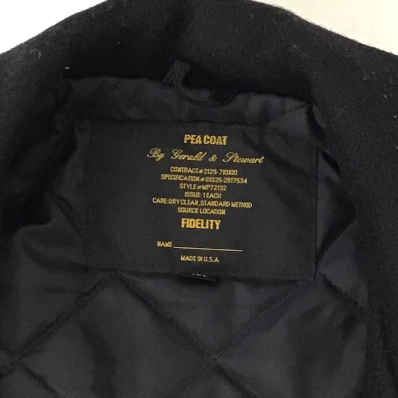 フェデリティー FIDELITY コート ピーコート M 無地 紺 / ネイビー / メンズ USED 古着 中古 10072177