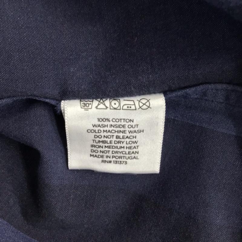 サタデーズ ニューヨークシティ Saturdays NYC シャツ、ブラウス 長袖 Crosby Grad L/S ボタンダウン L ストライプ 紺 / ネイビー / メンズ USED 古着 中古 10072183