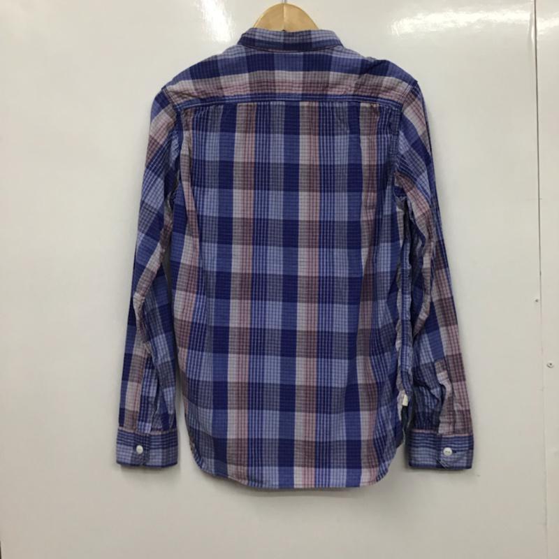 サニースポーツ SUNNY SPORTS シャツ、ブラウス 長袖 コットン S チェック 青 / ブルー / X 桃 / ピンク / X 水色 / ライトブルー / メンズ USED 古着 中古 10072189