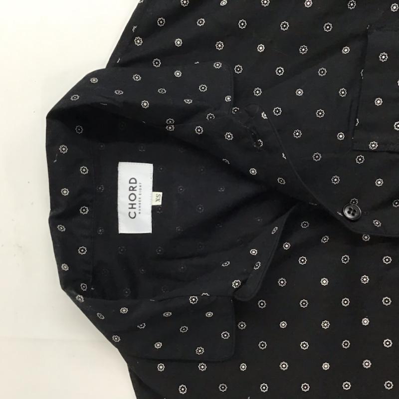 コードナンバーエイト CHORD NUMBER EIGHT シャツ、ブラウス 長袖 N8M1H1-SH02 PAJAMA SHIRT パジャマシャツ XS 総柄 黒 / ブラック / メンズ USED 古着 中古 10072192