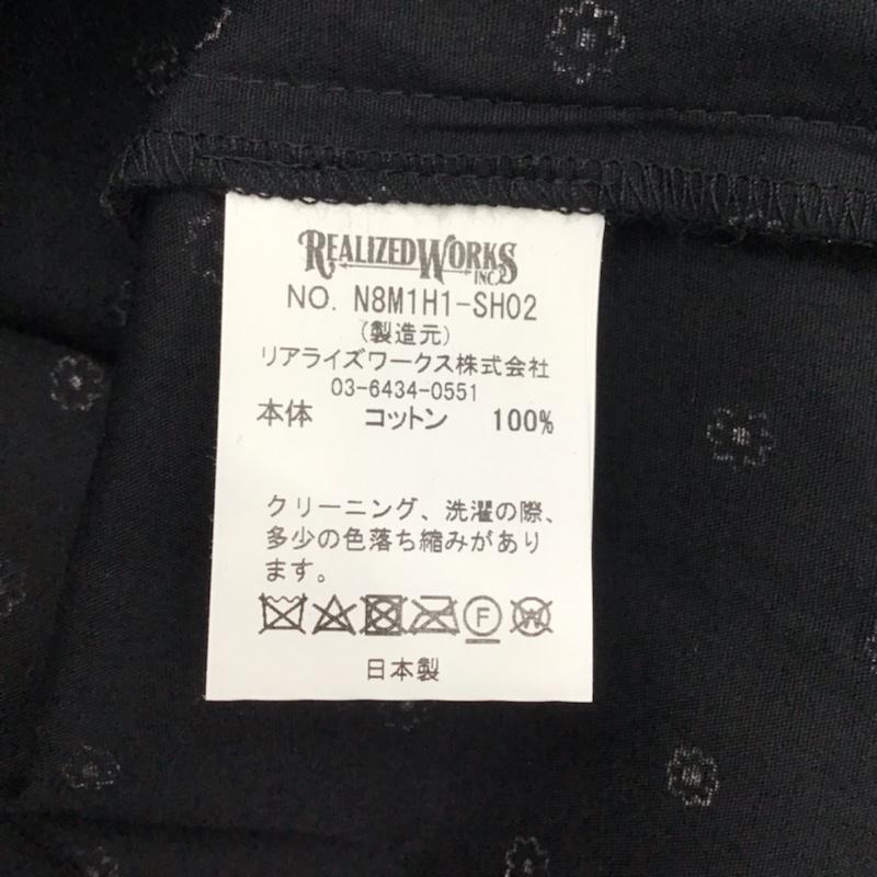 コードナンバーエイト CHORD NUMBER EIGHT シャツ、ブラウス 長袖 N8M1H1-SH02 PAJAMA SHIRT パジャマシャツ XS 総柄 黒 / ブラック / メンズ USED 古着 中古 10072192