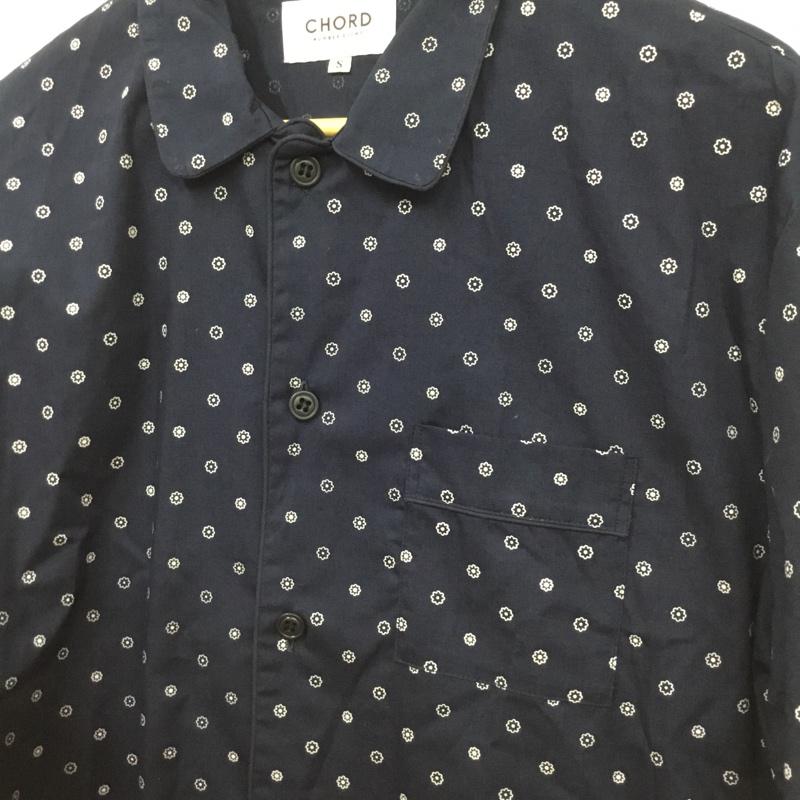 コードナンバーエイト CHORD NUMBER EIGHT シャツ、ブラウス 長袖 N8M1H1-SH02 PAJAMA SHIRT パジャマシャツ S 総柄 紺 / ネイビー / メンズ USED 古着 中古 10072193