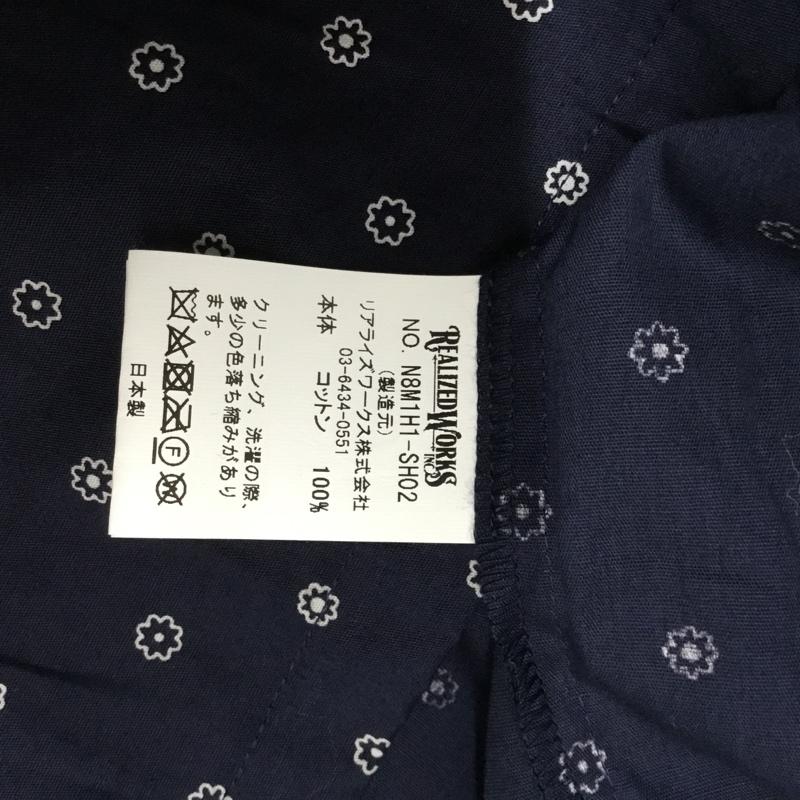 コードナンバーエイト CHORD NUMBER EIGHT シャツ、ブラウス 長袖 N8M1H1-SH02 PAJAMA SHIRT パジャマシャツ S 総柄 紺 / ネイビー / メンズ USED 古着 中古 10072193