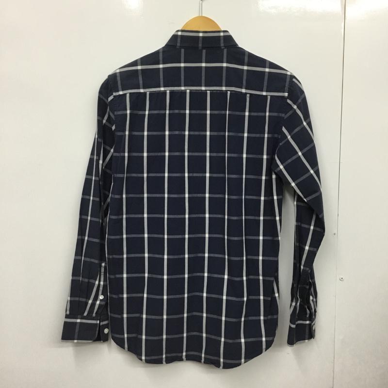 サタデーズサーフニューヨークシティー SATURDAYS SURF NYC シャツ、ブラウス 長袖 BBG-1203 ボタンダウン S チェック 紺 / ネイビー / X 白 / ホワイト / メンズ USED 古着 中古 10072194