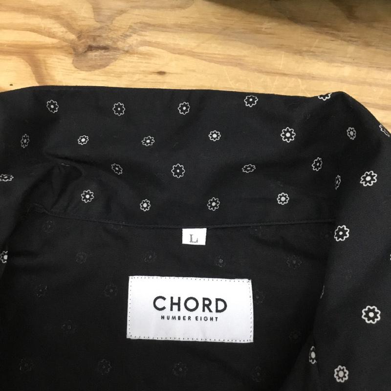 コードナンバーエイト CHORD NUMBER EIGHT シャツ、ブラウス 長袖 N8M1H1-SH02 PAJAMA SHIRT パジャマシャツ L 総柄 黒 / ブラック / メンズ USED 古着 中古 10072198