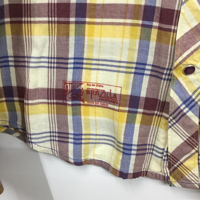 ディーゼル DIESEL シャツ、ブラウス 長袖 コットン S チェック マルチカラー / マルチカラー / メンズ USED 古着 中古 10072202
