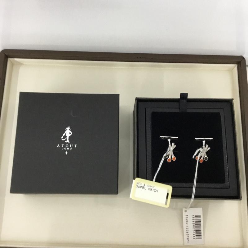 アトゥ ウォモ ATOUT UOMO ファッション小物 ファッション小物 カフス バトン 無地 銀 / シルバー / メンズ USED 古着 中古 10072209