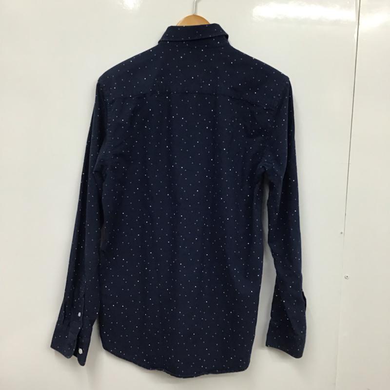 サタデーズサーフニューヨークシティー SATURDAYS SURF NYC シャツ、ブラウス 長袖 BBG-6411-B ボタンダウン S ドット 紺 / ネイビー / メンズ USED 古着 中古 10072213