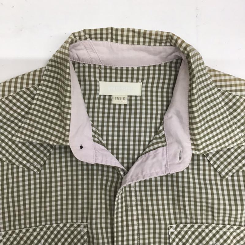 ディーゼル DIESEL シャツ、ブラウス 長袖 ウエスタンシャツ チェック S ワンポイント 白 / ホワイト / X カーキ / カーキ / メンズ USED 古着 中古 10072215