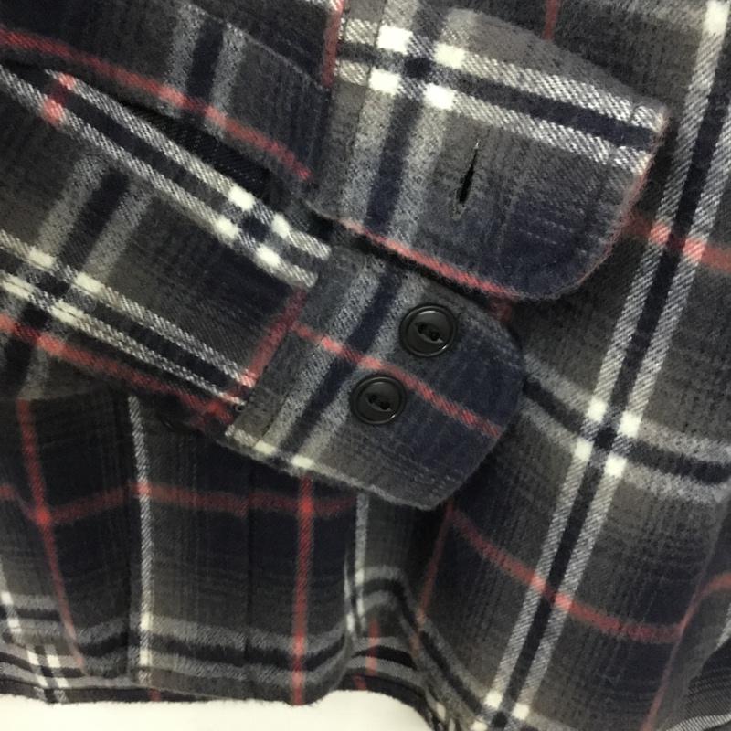アベイシングエイプ A BATHING APE シャツ、ブラウス 長袖 URSUS BAPE ネルシャツ S チェック 灰 / グレー / X 紺 / ネイビー / X 白 / ホワイト / X 桃 / ピンク / メンズ USED 古着 中古 10072220