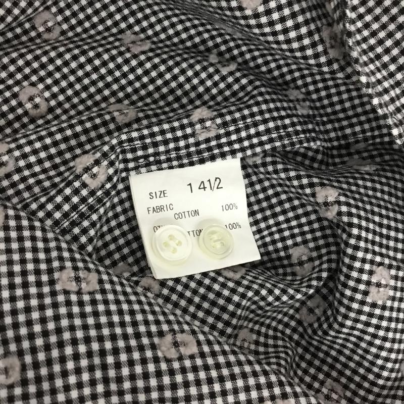 古着 USED シャツ、ブラウス 長袖 ドット ドクロ チェック ワンポイント 白 / ホワイト / X 黒 / ブラック / メンズ USED 古着 中古 10072226