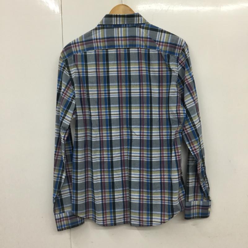 バナナリパブリック BANANA REPUBLIC シャツ、ブラウス 長袖 M チェック マルチカラー / マルチカラー / メンズ USED 古着 中古 10072227