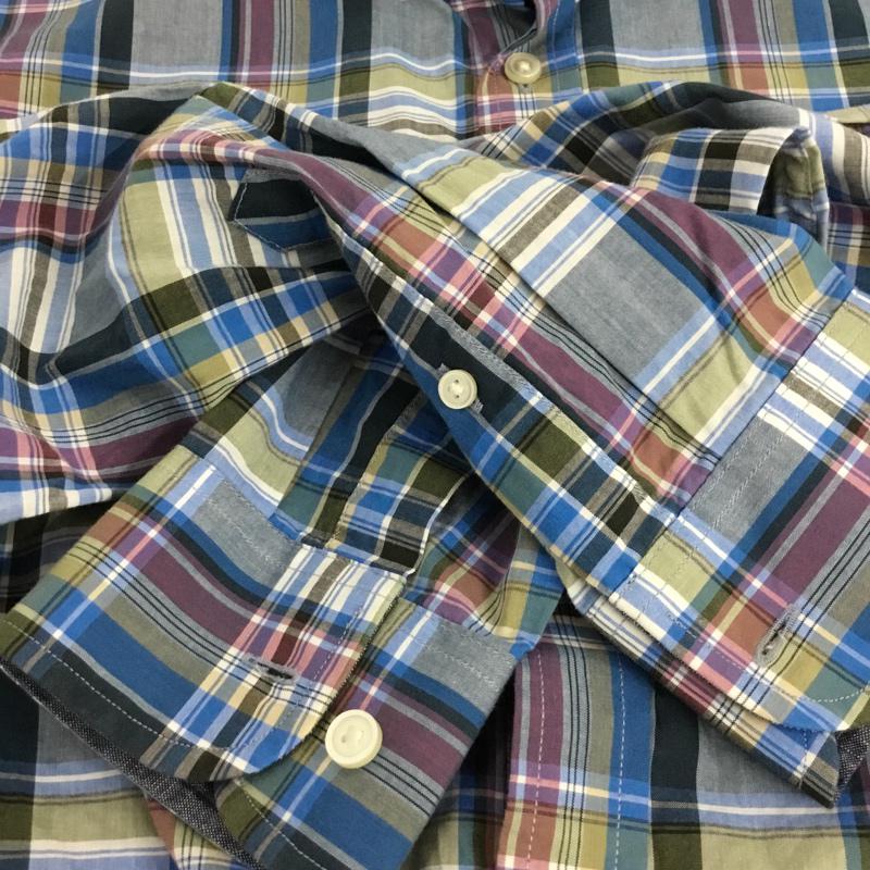 バナナリパブリック BANANA REPUBLIC シャツ、ブラウス 長袖 M チェック マルチカラー / マルチカラー / メンズ USED 古着 中古 10072227
