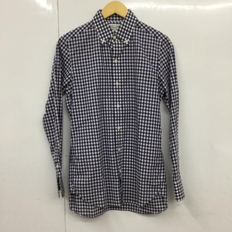 ギルティーパーティーズ GUILTYPARTIES シャツ、ブラウス 長袖 WACKO MARIA 14SS-TM-09 ボタンダウン S チェック 白 / ホワイト / X 紺 / ネイビー / メンズ USED 古着 中古 10072229