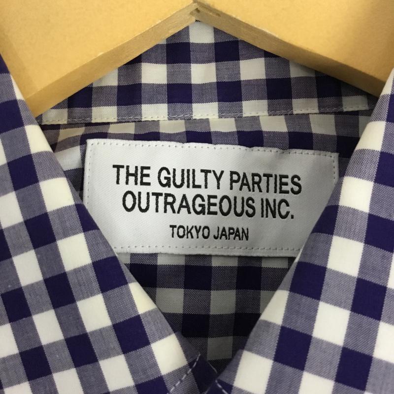 ギルティーパーティーズ GUILTYPARTIES シャツ、ブラウス 長袖 WACKO MARIA 14SS-TM-09 ボタンダウン S チェック 白 / ホワイト / X 紺 / ネイビー / メンズ USED 古着 中古 10072229