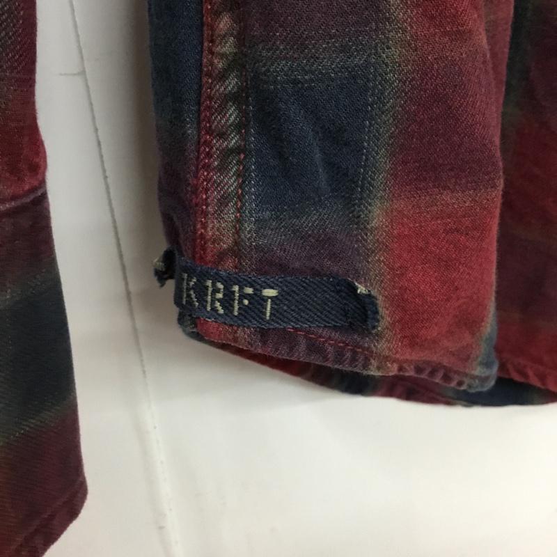 ディーゼル DIESEL シャツ、ブラウス 長袖 コットン S チェック えんじ / ワインレッド / X 紺 / ネイビー / X カーキ / カーキ / メンズ USED 古着 中古 10072235