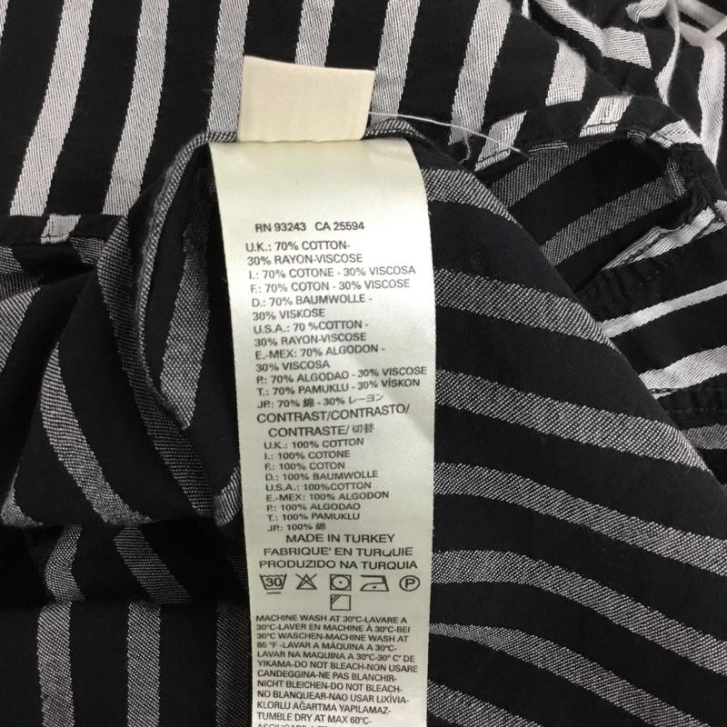 ディーゼル DIESEL シャツ、ブラウス 長袖 S ストライプ 黒 / ブラック / X 灰 / グレー / メンズ USED 古着 中古 10072237