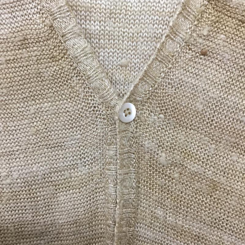 ブルーナボイン BRU NA BOINNE カーディガン 長袖 ベージュ / ベージュ / メンズ USED 古着 中古 10072310