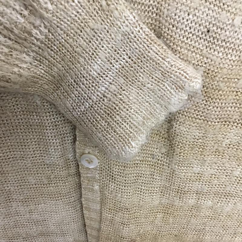 ブルーナボイン BRU NA BOINNE カーディガン 長袖 ベージュ / ベージュ / メンズ USED 古着 中古 10072310