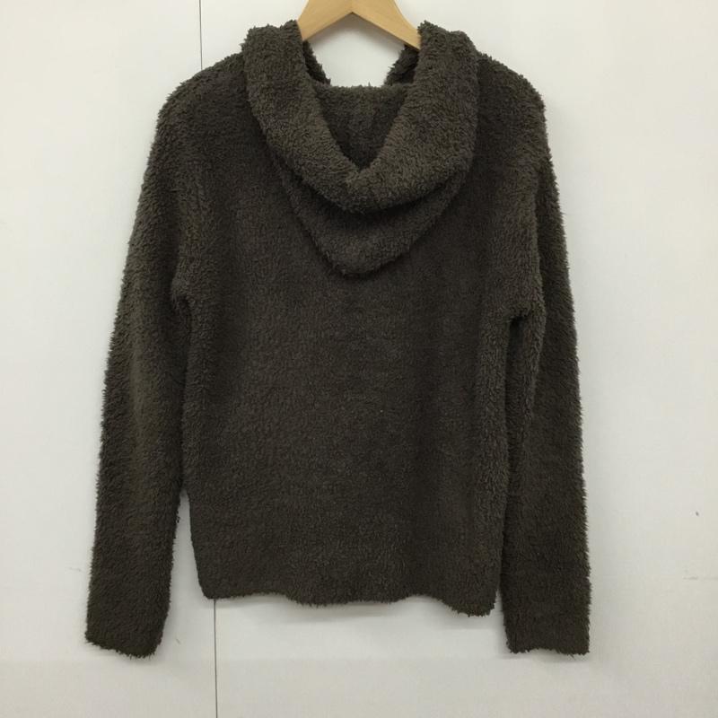 ベアフットドリームズ BAREFOOT DREAMS パーカー 長袖 ジップ S 無地 茶 / ブラウン / メンズ USED 古着 中古 10072313