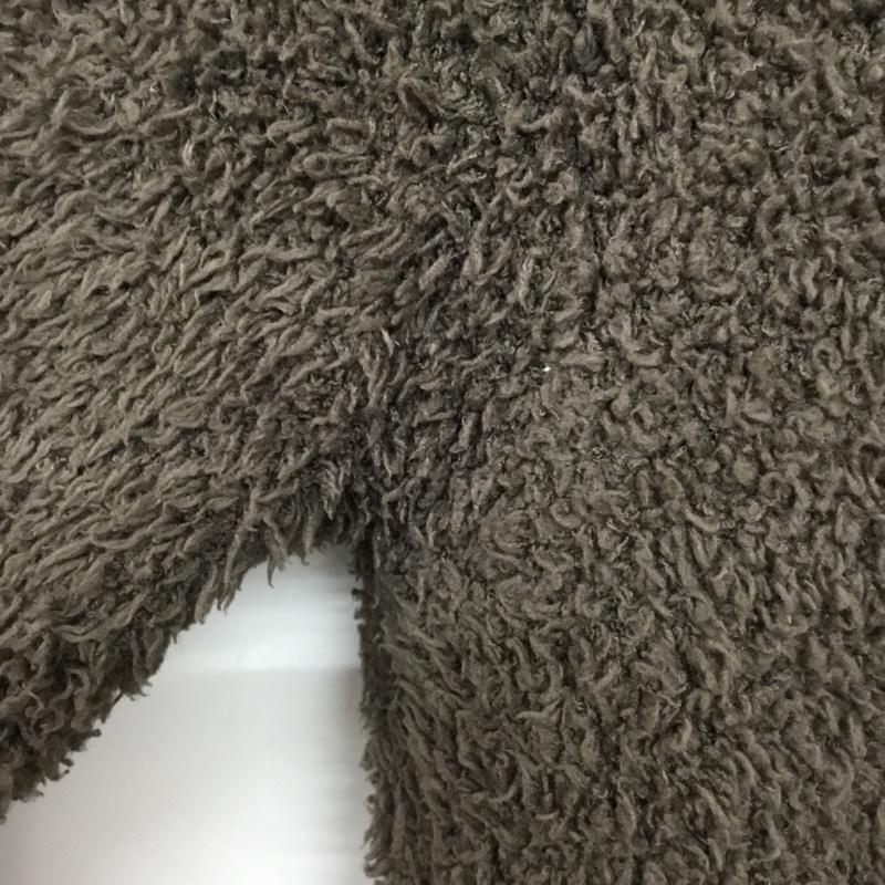 ベアフットドリームズ BAREFOOT DREAMS パーカー 長袖 ジップ S 無地 茶 / ブラウン / メンズ USED 古着 中古 10072313