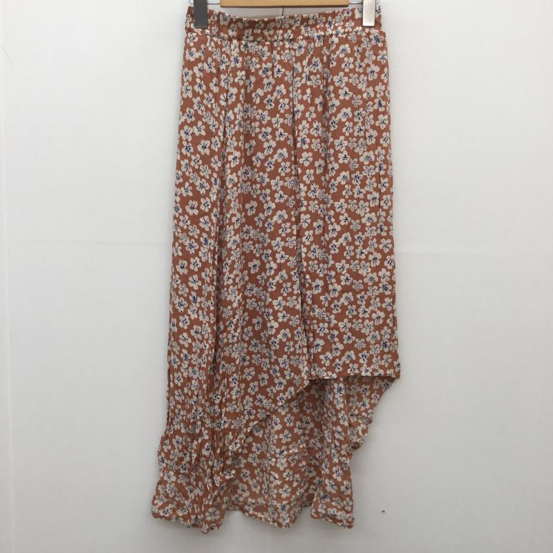 アイテムズ アーバンリサーチ ITEMS URBAN RESEARCH スカート ロングスカート 花柄 橙 / オレンジ / レディース USED 古着 中古 10072341