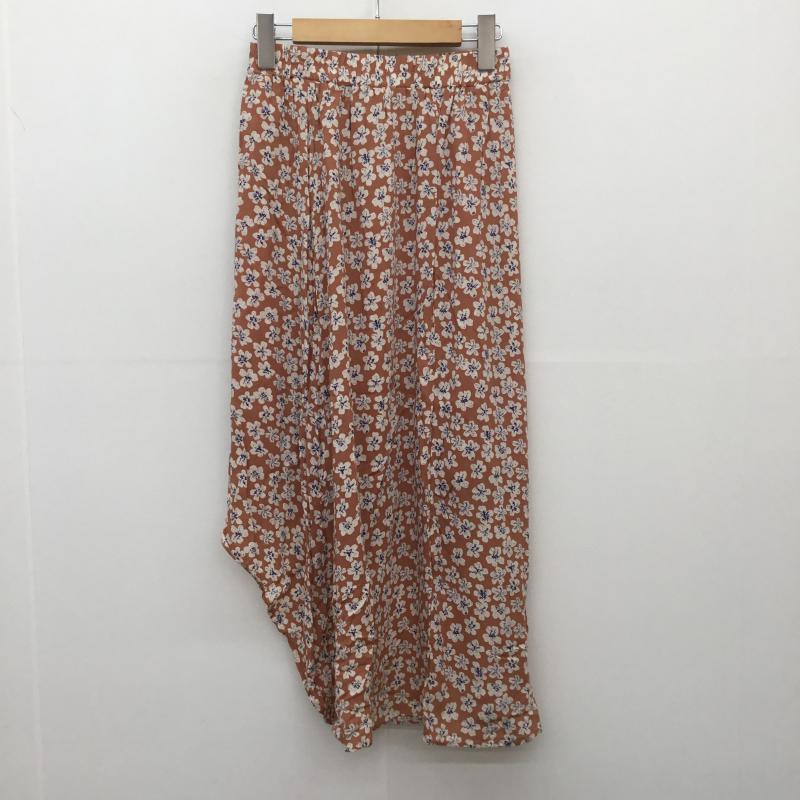 アイテムズ アーバンリサーチ ITEMS URBAN RESEARCH スカート ロングスカート 花柄 橙 / オレンジ / レディース USED 古着 中古 10072341
