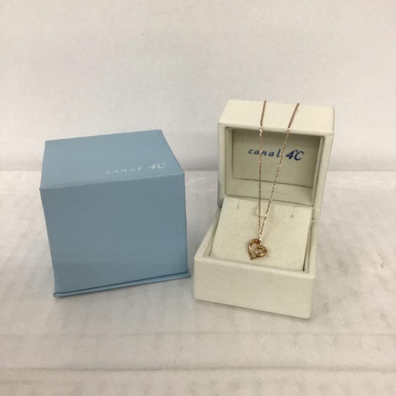ヨンドシー 4℃ アクセサリー ネックレス、ペンダント オープンハート ピンクゴールド 箱有 桃 / ピンク / レディース USED 古着 中古 10072346