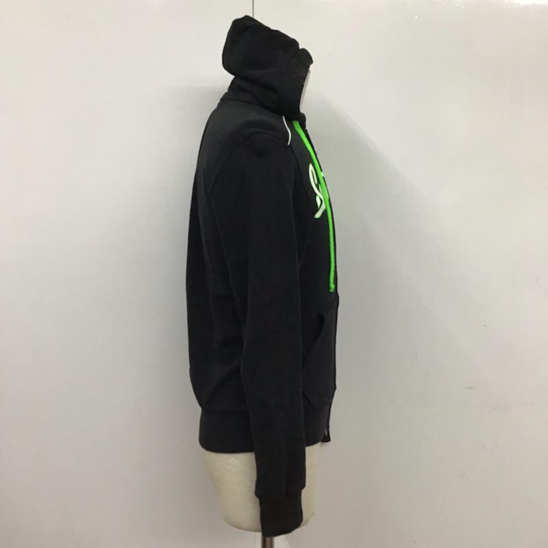 スウィートイヤーズ SWEET YEAR パーカー 長袖 ジップアップ S ロゴ、文字 黒 / ブラック / メンズ USED 古着 中古 10072363