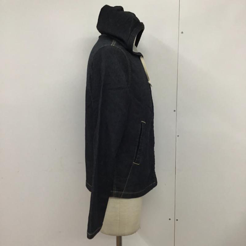 ヒステリックグラマー HYSTERIC GLAMOUR パーカー 長袖 0251AB09 30TH ジップアップ デニム ワッペン S ワンポイント インディゴ / インディゴ / メンズ USED 古着 中古 10072365