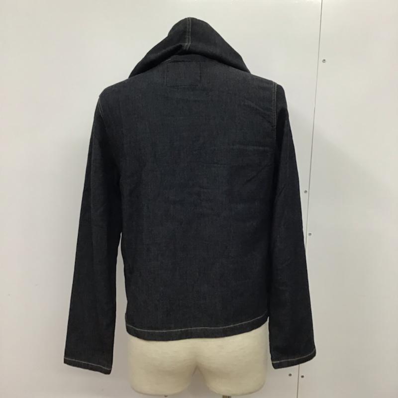 ヒステリックグラマー HYSTERIC GLAMOUR パーカー 長袖 0251AB09 30TH ジップアップ デニム ワッペン S ワンポイント インディゴ / インディゴ / メンズ USED 古着 中古 10072365