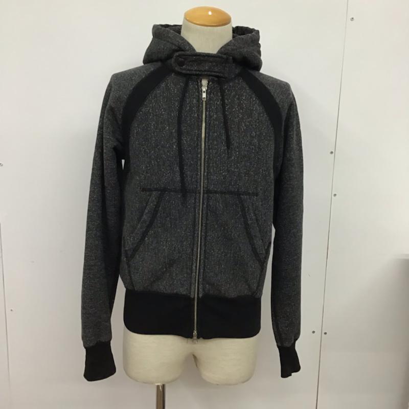 エンジニアードガーメンツ Engineered Garments パーカー 長袖 裏起毛 ジップアップ XS 無地 黒 / ブラック / X 白 / ホワイト / メンズ USED 古着 中古 10072370