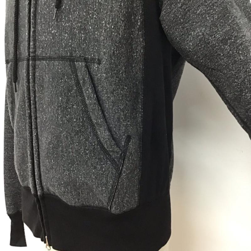 エンジニアードガーメンツ Engineered Garments パーカー 長袖 裏起毛 ジップアップ XS 無地 黒 / ブラック / X 白 / ホワイト / メンズ USED 古着 中古 10072370