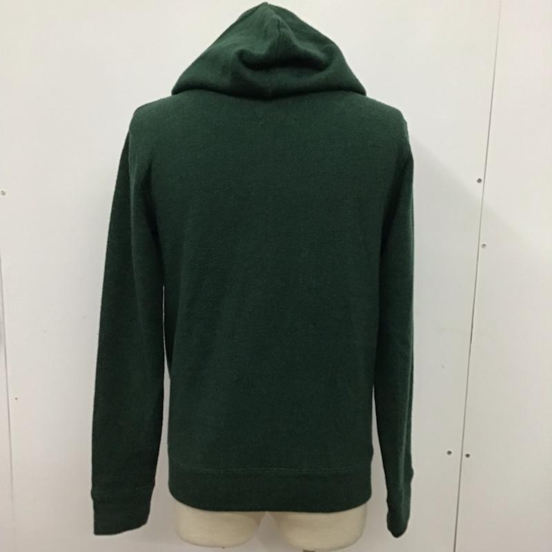 サタデーズサーフニューヨークシティー SATURDAYS SURF NYC パーカー 長袖 ジップアップ コットンウール XS 無地 緑 / グリーン / メンズ USED 古着 中古 10072378