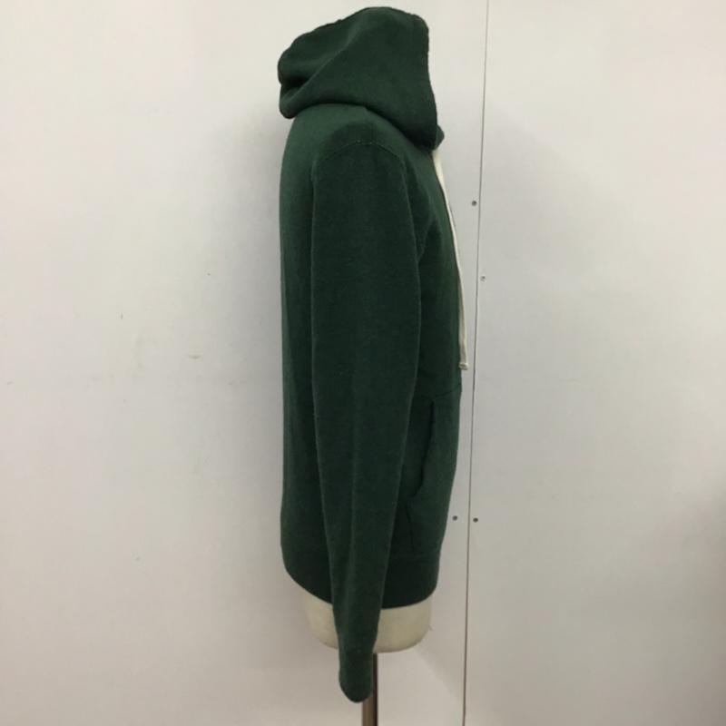 サタデーズサーフニューヨークシティー SATURDAYS SURF NYC パーカー 長袖 ジップアップ コットンウール XS 無地 緑 / グリーン / メンズ USED 古着 中古 10072378