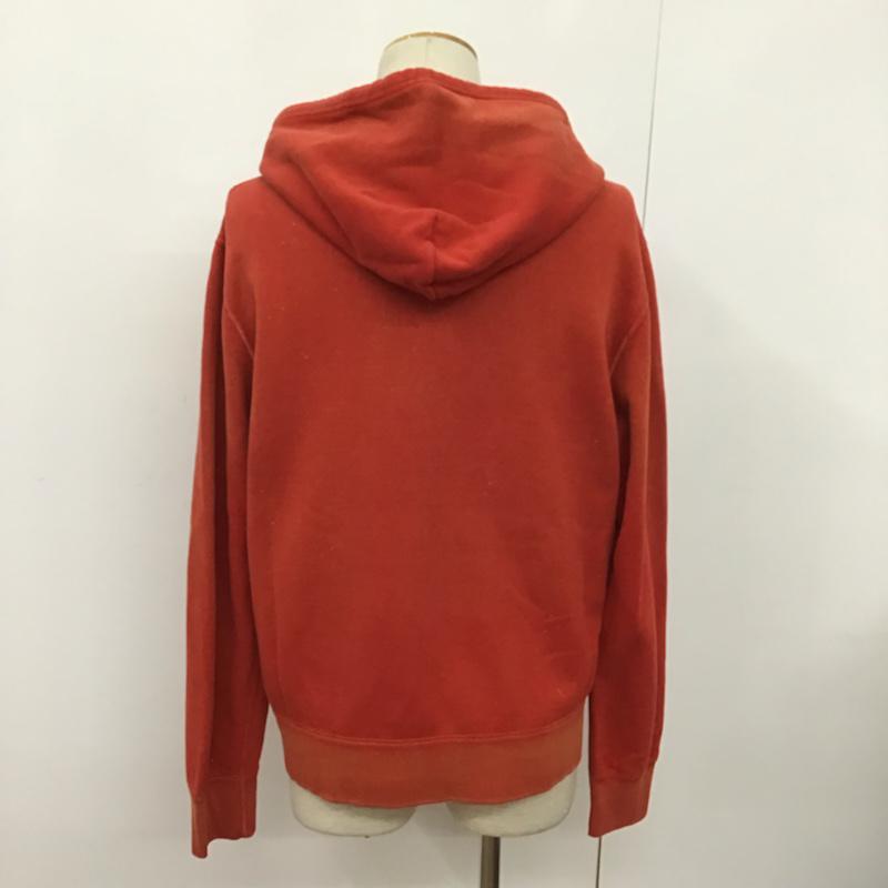 クーティー COOTIE パーカー 長袖 ジップアップ L 無地 橙 / オレンジ / メンズ USED 古着 中古 10072379