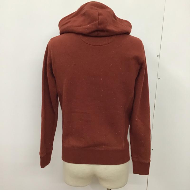 サタデーズサーフニューヨークシティー SATURDAYS SURF NYC パーカー 長袖 ジップアップ XS ワンポイント 茶 / ブラウン / メンズ USED 古着 中古 10072380