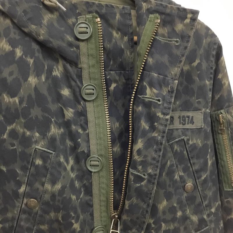 ヒステリックグラマー HYSTERIC GLAMOUR ジャケット、上着 ジャケット、ブレザー 0113AC03 ワッペン付モッズコート ミリタリー FREE 黒 / ブラック / X カーキ / カーキ / レディース USED 古着 中古 10072400