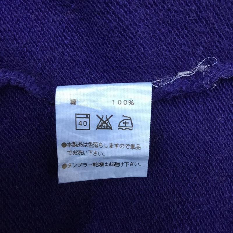 ゼロゼロゼロゼロ/ナンバーヨンジュウヨン 0000 by n°44 トレーナー 長袖 Vネック スウェット L 無地 青 / ブルー / メンズ USED 古着 中古 10072411