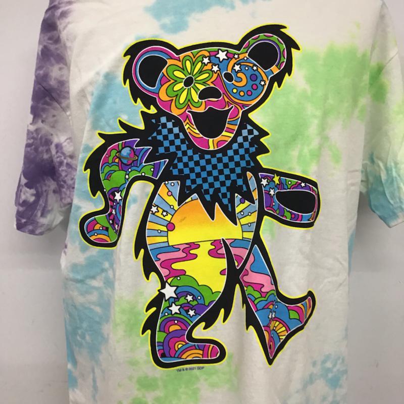 リキッドブルー LIQUID BLUE Tシャツ 半袖 GRATEFUL DEAD タイダイ L キャラクター マルチカラー / マルチカラー / メンズ USED 古着 中古 10072450