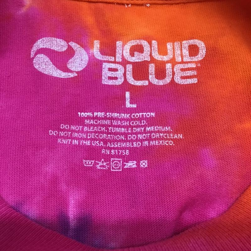 リキッドブルー LIQUID BLUE Tシャツ 半袖 GRATEFUL DEAD タイダイ L キャラクター マルチカラー / マルチカラー / メンズ USED 古着 中古 10072451