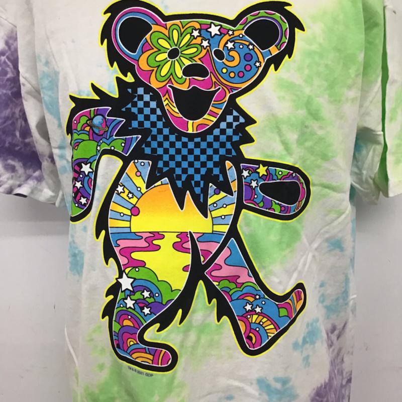 リキッドブルー LIQUID BLUE Tシャツ 半袖 GRATEFUL DEAD タイダイ L キャラクター マルチカラー / マルチカラー / メンズ USED 古着 中古 10072453