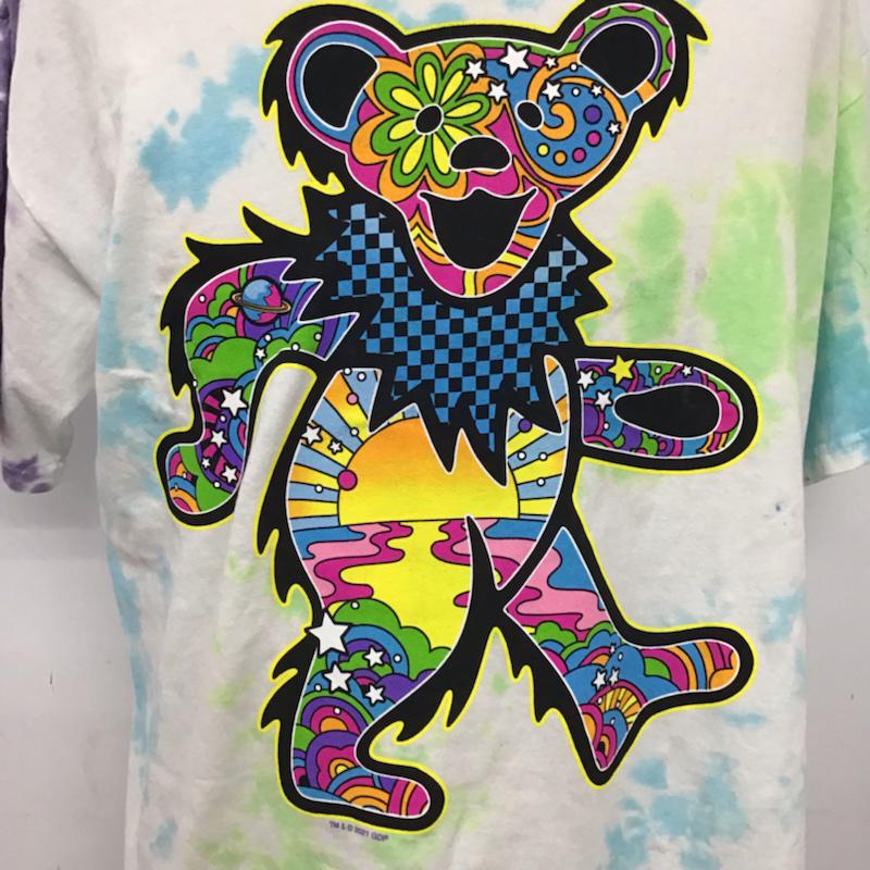 リキッドブルー LIQUID BLUE Tシャツ 半袖 GRATEFUL DEAD タイダイ L キャラクター マルチカラー / マルチカラー / メンズ USED 古着 中古 10072456