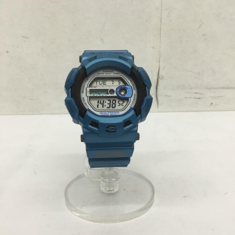 ジーショック G-SHOCK 腕時計 デジタル GULFMAN G-9100TC 3088 SURFING NORTH SHORE HAWAII FREE 青 / ブルー / メンズ USED 古着 中古 10072466