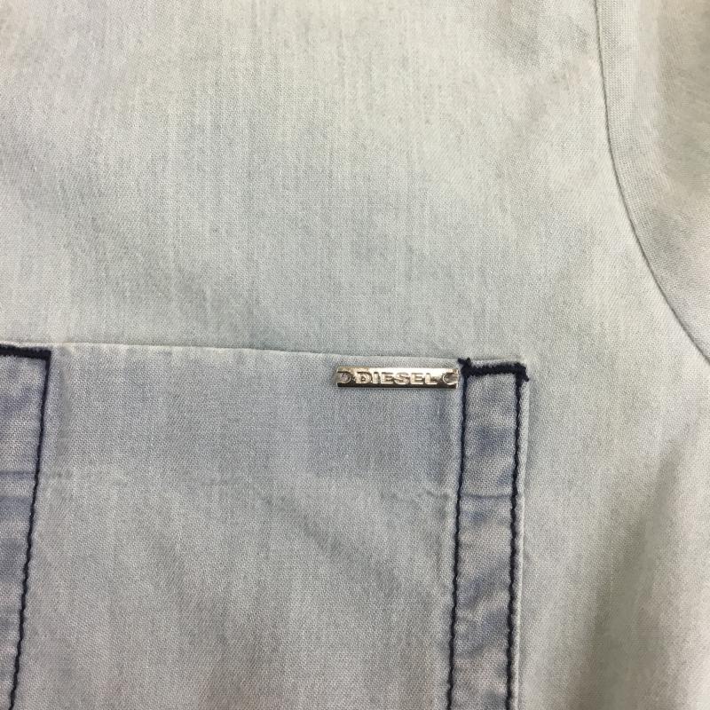ディーゼル DIESEL シャツ、ブラウス 半袖 フェイクレイヤード カットソー XS 水色 / ライトブルー / レディース USED 古着 中古 10072480