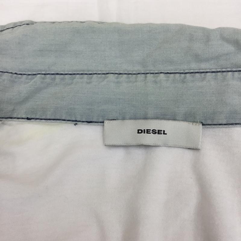 ディーゼル DIESEL シャツ、ブラウス 半袖 フェイクレイヤード カットソー XS 水色 / ライトブルー / レディース USED 古着 中古 10072480