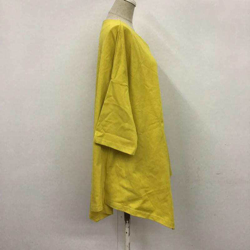 アイテムズ アーバンリサーチ ITEMS URBAN RESEARCH カットソー 半袖 FREE 無地 マスタード / マスタード / レディース USED 古着 中古 10072501