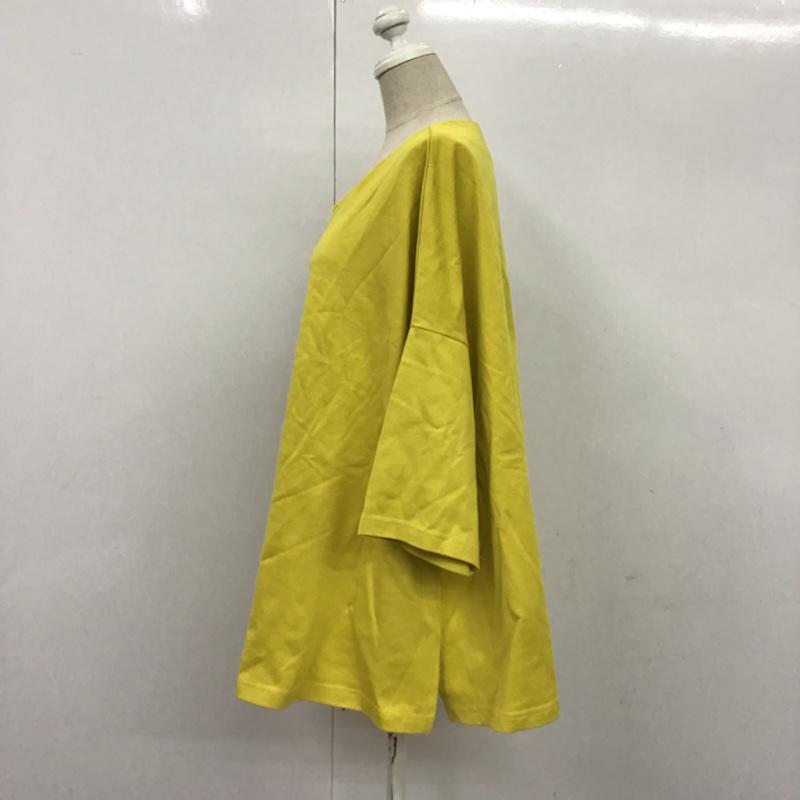 アイテムズ アーバンリサーチ ITEMS URBAN RESEARCH カットソー 半袖 FREE 無地 マスタード / マスタード / レディース USED 古着 中古 10072501
