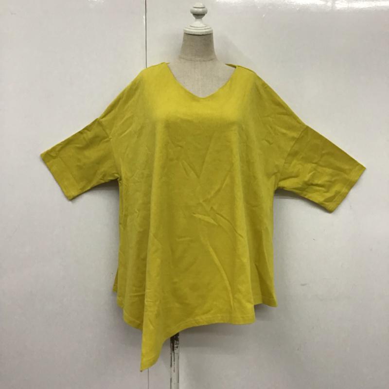 アイテムズ アーバンリサーチ ITEMS URBAN RESEARCH カットソー 半袖 FREE 無地 マスタード / マスタード / レディース USED 古着 中古 10072501