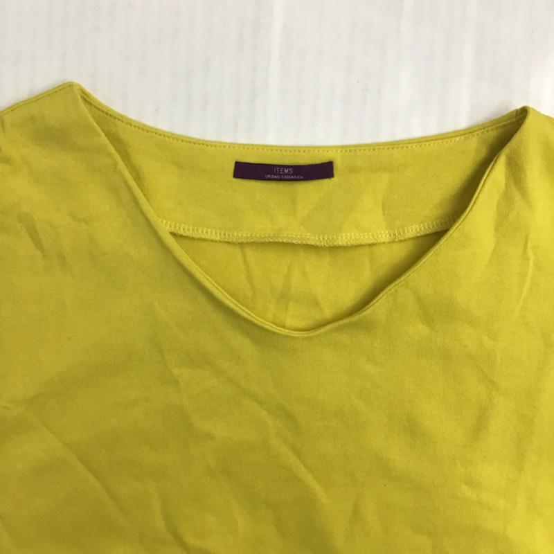 アイテムズ アーバンリサーチ ITEMS URBAN RESEARCH カットソー 半袖 FREE 無地 マスタード / マスタード / レディース USED 古着 中古 10072501